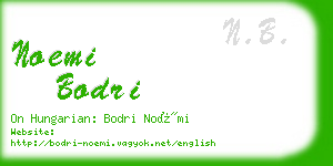 noemi bodri business card